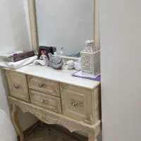 سه تیکه اینه کنسول و ویترین و میزتلوزیون چوب راش