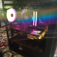 کیس گیمینگ با مانیتور گیمینگ 75 هرتز و فول بازی|رایانه رومیزی|تهران, نیروی هوایی (پیروزی)|دیوار