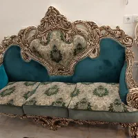 مبل سلطنتی ۷ نفره غذاخوری ۸ نفره و بوفه و جلو مبلی