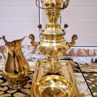 سماور برنجی ورق ضخیم قدیمی سنگین وزن نو