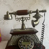 تلفن آنتیک چوبی سالم