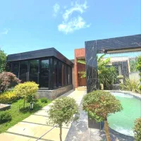 ویلاباغ لوکس با سند تک‌برگ استخردار ساحل زیباکنار