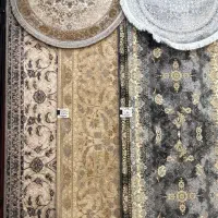 کناره فرش ناردون سرمه ای گلشهر سلیمانی