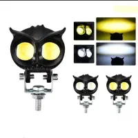 چراغ پروژکتور لنزدار دو لنز جغدی led دوکنتاکت فلزی|قطعات یدکی و لوازم جانبی|کرج, ساسانی (قلمستان)|دیوار