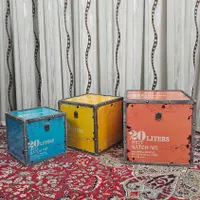 ست سه عددی صندوق فلزی دکوری