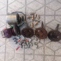 دینام وگیر بکس و3تا شعله گاز و اتصالات گاز