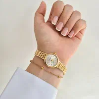 ساعت با موتور کوارتز و باتری قابل تعویض و کیفیت