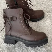 بوت زنانه قهوه ای سایز ۳۸ نو