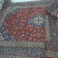 فرش دست بافت  کاشان ۹متری در حد نو ریزنقش دستبافت