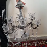 لوستر برنز چهار شاخه|لوستر و چراغ آویز|تبریز, |دیوار
