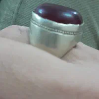 انگشتر عقیق رکاب فیلی دو مهر