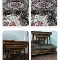 میز عسلی و 6عددپشتی