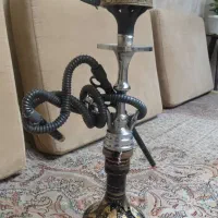 قلیان برنجی لوله یه تیکه