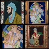 ۳ تخته تابلو فرش دستبافت ۶۰ رج آنتیک فقط این هفته