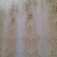 پرده تور کتان ترک گل برجسته  نو|پرده، رانر، رومیزی|مشهد, خواجه ربیع|دیوار