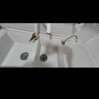 سینک سرامیکی به همراه شیر آب|مصالح و تجهیزات ساختمان|قم, نوبهار|دیوار