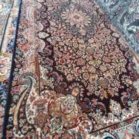 کناره فرش سرمه ای یک در  چهار نوهستش