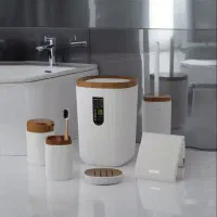 ست سرویس بهداشتی کنتراست پنج پارچه|لوازم سرویس بهداشتی|مشهد, کلاهدوز|دیوار