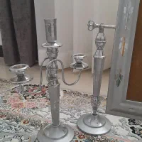 آینه وشمعدان استیل