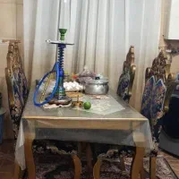 مبل هفت نفره استیل با میز نهار خوری شش نفره|مبلمان خانگی و میز عسلی|آستانه اشرفیه, |دیوار