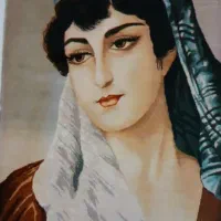 تابلو فرش قدیمی چله ابریشم