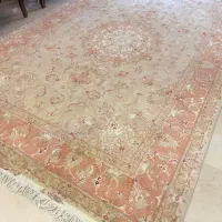 یک جفت فرش ۶ متری تبریز گل ابریشم