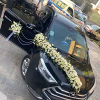 ماشین و دسته گل عروس/گل آرایی تالار و منزل