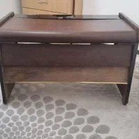 میزاداری 120در 100 چوب و چرم وشیشه