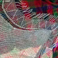 روسری قلاب بافی روسری قاسم آبادی ابریشمی|لباس|کومله, |دیوار