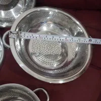 سرویس آبکش استیل ۵ تیکه قدیمی|ظروف پخت‌وپز|اهواز, گلستان|دیوار
