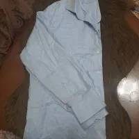 پیراهن مردانه رنگ آبی آسمانی خوشرنگ وجنس خوب
