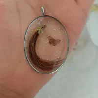 گردنبند رزینی با موی عزیزانت (یادگاری جاودانه)|بدلیجات|پاکدشت, پاکدشت (مامازند)|دیوار