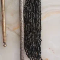 تبرزین درویشی با دسته تسبیح قدیمی انتیک