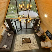 اجاره کلبه سویسی شیک دو خوابه با ویو جنگل در ماسال|اجارهٔ کوتاه‌مدت ویلا و باغ|رشت, منظریه|دیوار