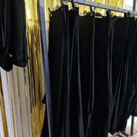 شلوار زنانه تمام نخ مشکی تیره