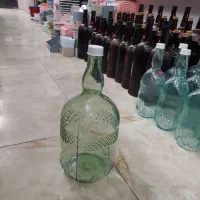 بطری شیشه ای پنج لیتری|ظروف نگهدارنده، پلاستیکی، یک‌بارمصرف|دزفول, |دیوار