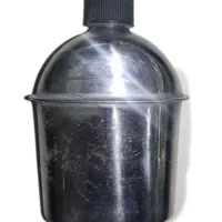 قمقمه سربازی استیل نو با جلد برزنتی