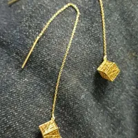 گوشواره بخیه ای ۳گرم و خورده