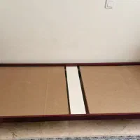 تخت یکنفره فرفوژه زرشکی|تخت و سرویس خواب|تهران, جنت‌آباد جنوبی|دیوار