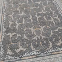 فرش طلا کوب گل برجسته  هزار شانه