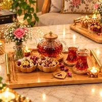 سینی چوبی  بامبو در جورواجور