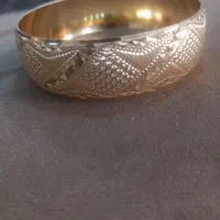 النگو پهن طلا روس تکپوش  باکیفیت رنگ ثابت تضمینی|بدلیجات|تهران, مینای جنوبی|دیوار