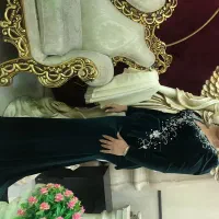 لباس مجلسی مخمل سبز زمردی|لباس|رباطکریم, رباطکریم|دیوار