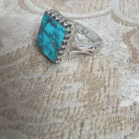 انگشترفیروزه بارکاب نقره|جواهرات|سبزوار, هویزه|دیوار