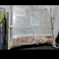 دار قالی چله ابریشم بیشترش بافته شده