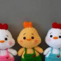 عروسک جاکلیدی و آویز جوجه رنگی