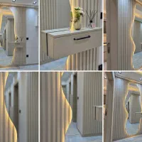 آیینه دفرمه بک لایت وساده|آینه|قزوین, |دیوار