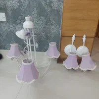 لوستر کلاسیک در حد نو|لوستر و چراغ آویز|مشهد, هنرستان|دیوار