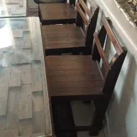میز وصندلی چوبی  کافه