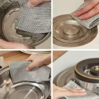 اسکاچ نانو درجه ۱ جدید دو لایه توری آنتی باکتریال|لوازم نظافت|ماهدشت, |دیوار